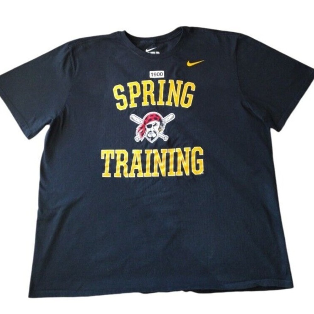 NIKE T-Shirt Women's S Black Gold Pittsburgh Pirates Spring Training NIKE TEE